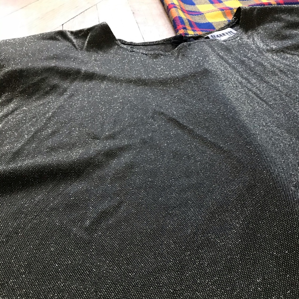 Vintage Gold Shimmer Loose Tee Shirt Blouse - Picture 2 of 4